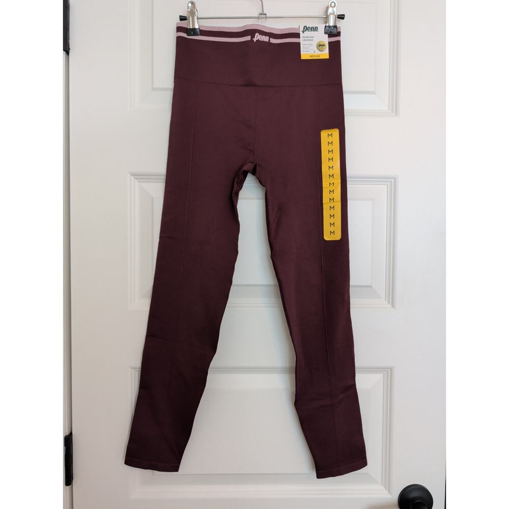 Women's Penn Sleamless Leggings Windsor Wine Burgundy Size M
